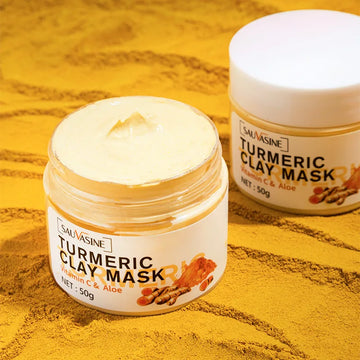 Turmeric Mud Mask Facial Purification Deep Cleansing