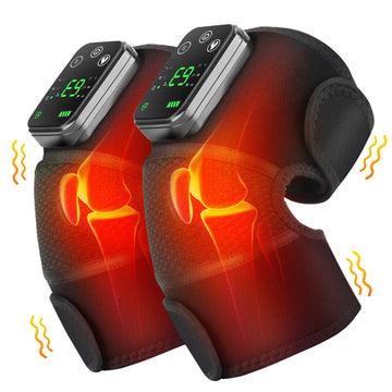 Electric Heating Knee Pads Vibration Massager Leg Arthritis