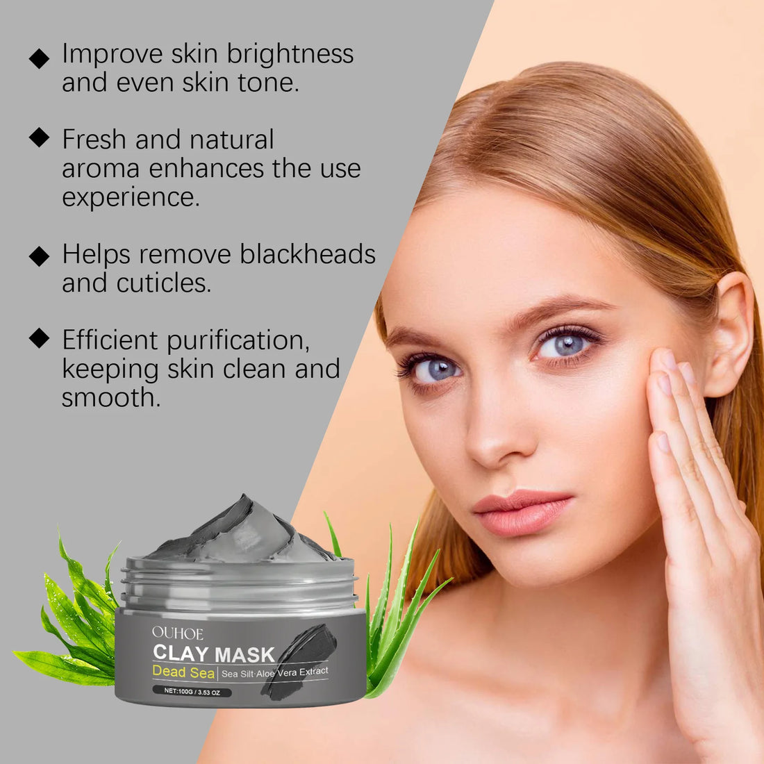 Dead Sea Mud Brightening Facial Hydrating Oil Control