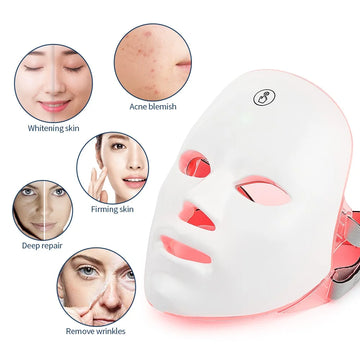 Facial LED Mask Red Light Therapy Anti Aging Face